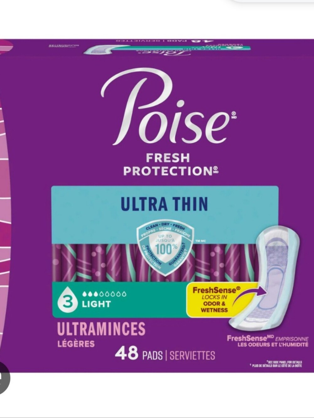 Poise Ultra Thin 48 Pads